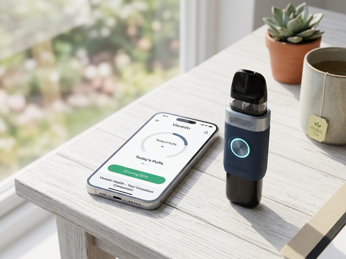 Vacedo Companion Health App on Smartphone
